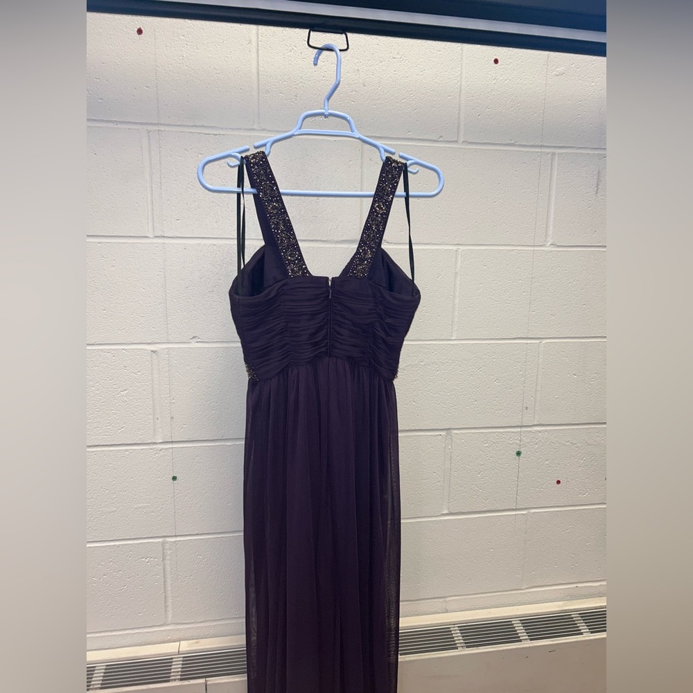 Xscape by Joanna Chen- Eggplant purple prom dress, size 4 - Picture 5 of 8